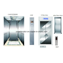 Passenger Elevator with Etching Stainless Steel Car Cabin